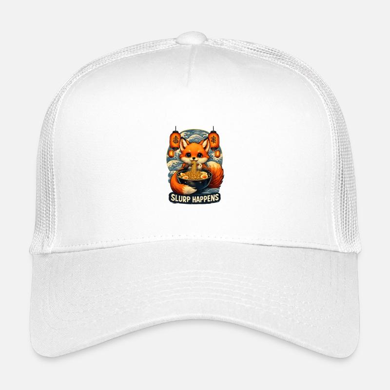 Fox Ramen Slurp Happens Kids’ Trucker Cap
