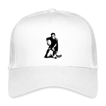 Kurz und klar Floorball - Kinder Trucker-Cap - Weiß - Vorne