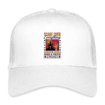 Horreur Nerd Pride Design - Casquette trucker enfant - blanc - Devant