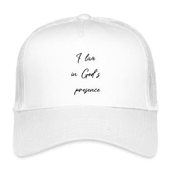 God's Presence Christian Gifts for Christians - Kids’ Trucker Cap - white - Front