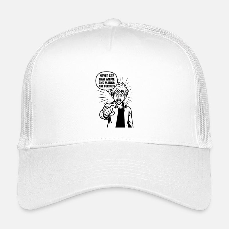 Anime-Manga Otaku - Kinder Trucker-Cap - Weiß