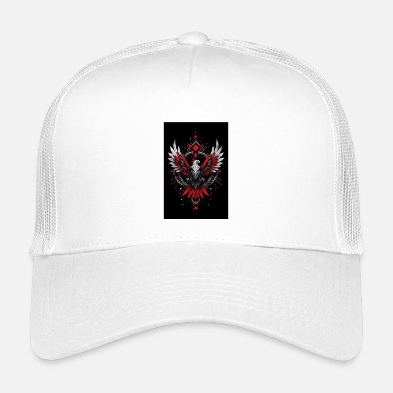 Flame Phoenix Geometric Power Kids’ Trucker Cap