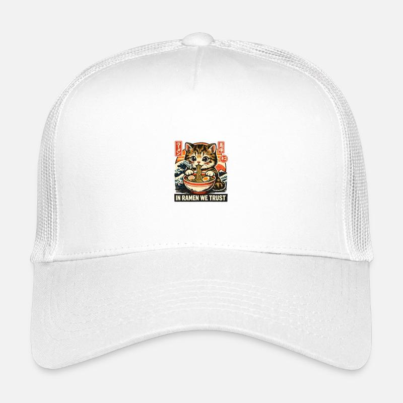 Ramen Katze Kinder Trucker-Cap