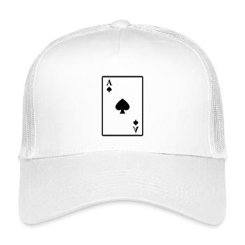As de pique - Casquette trucker enfant - blanc - Devant