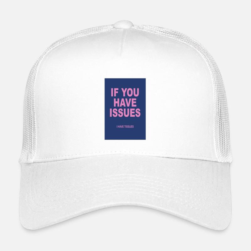 Si vous avez des problèmes – Affiche d’humour typographique Casquette trucker enfant