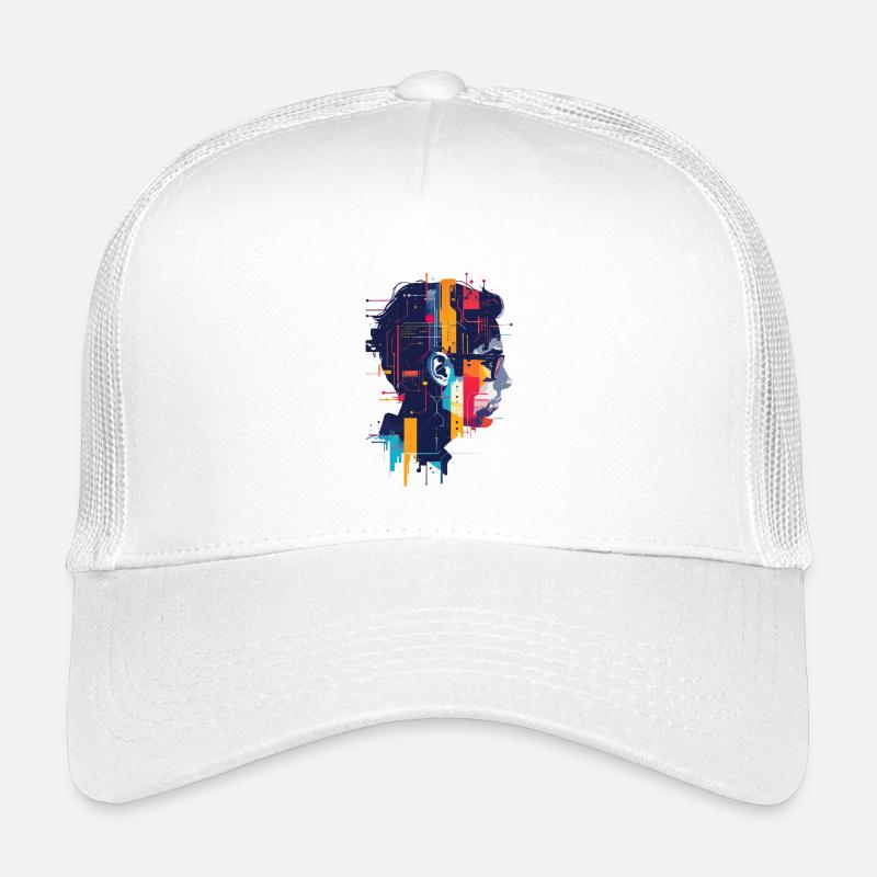 Digital KI Motiv Platine Hacker Schaltkreis Kunst Kinder Trucker-Cap