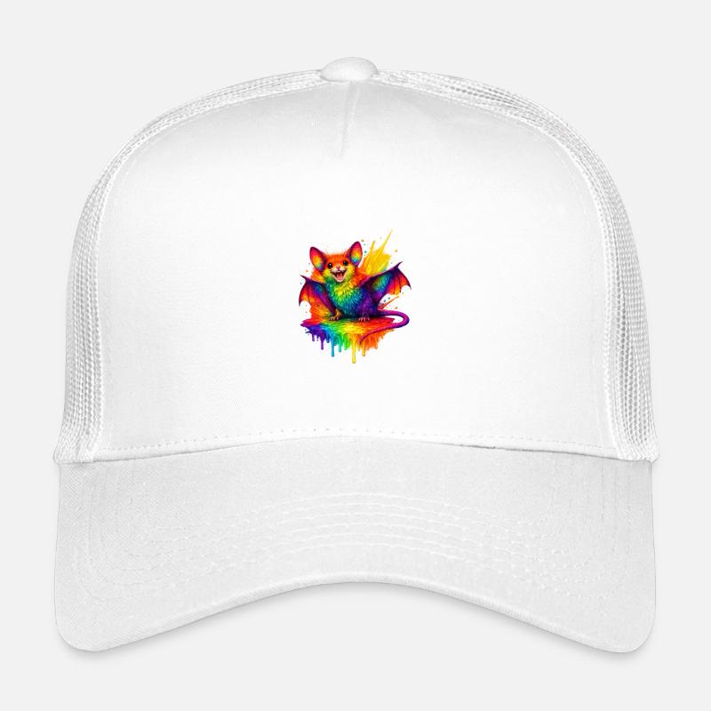 Regenbogenfledermaus Splash Kinder Trucker-Cap