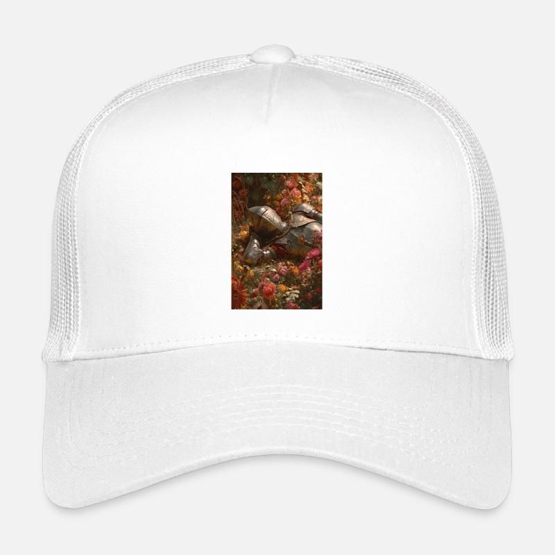 Blumenritter in Blühe - Kinder Trucker-Cap - Weiß