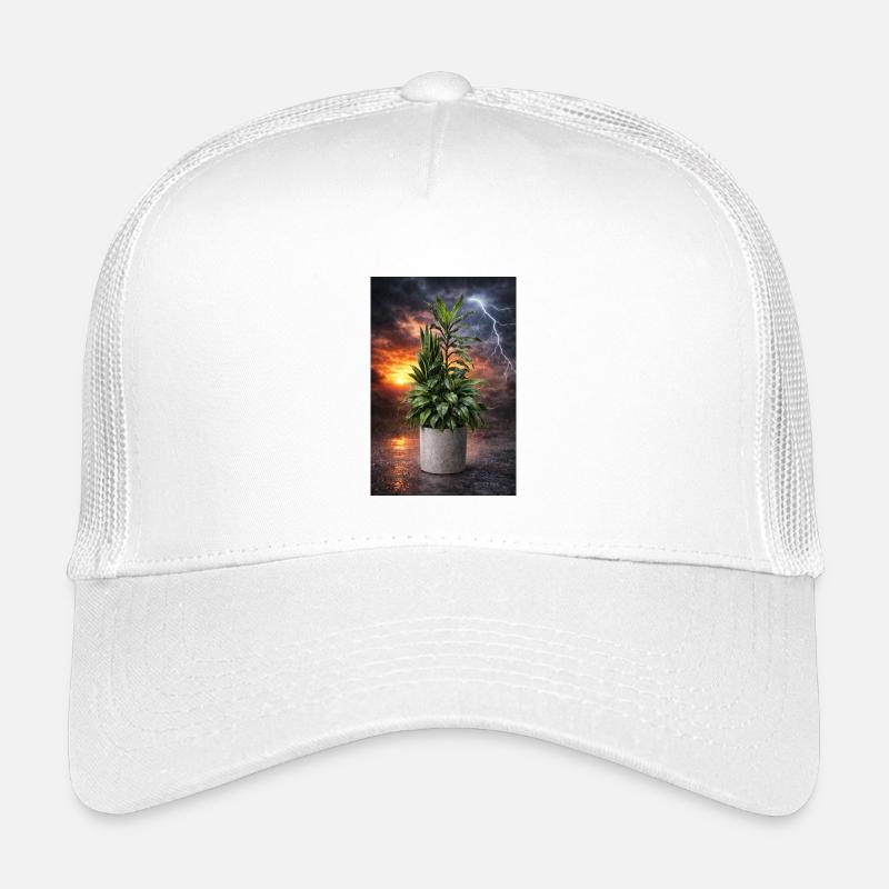 Pflanze im Sturmlicht Kinder Trucker-Cap