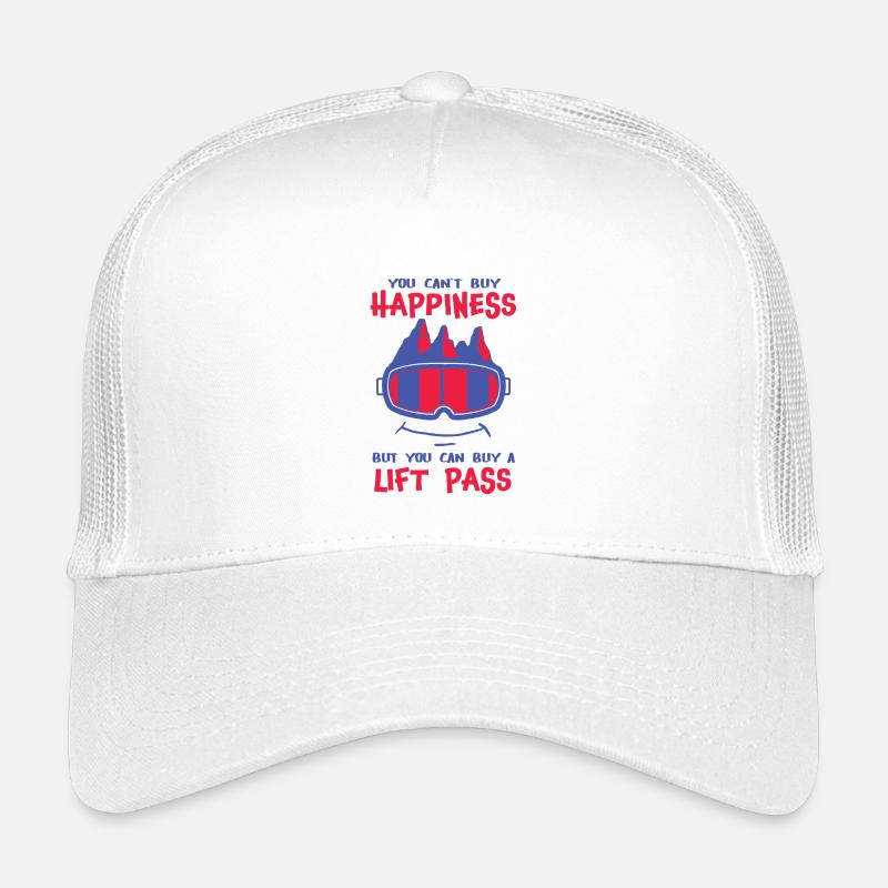 Happiness Ski Snowboard Mountains Slope Kids’ Trucker Cap