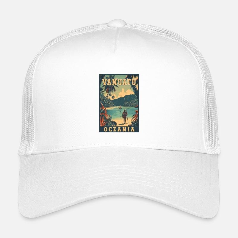 Explorez le Vanuatu en Océanie : Paradis tropical Casquette trucker enfant
