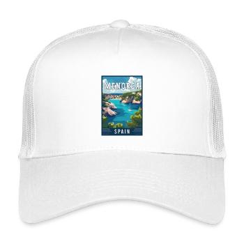 Experience Serenity in Menorca - Spain - Kids’ Trucker Cap - white - Front