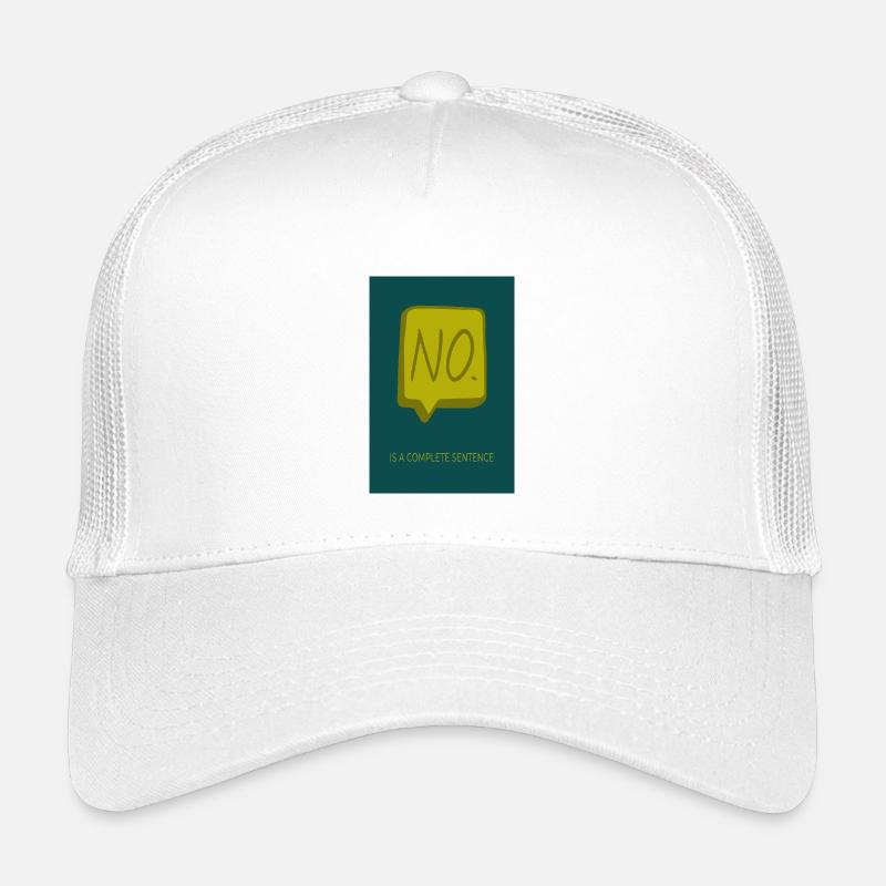 Nein ist ein vollständiger Satz - Kinder Trucker-Cap - Weiß