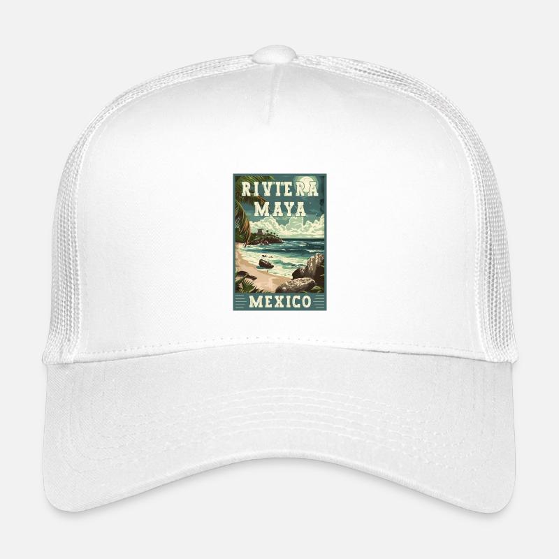 Entdecken Sie das Paradies in Riviera Maya - Mexiko Kinder Trucker-Cap