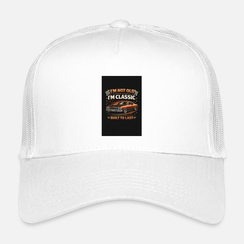 Old School Classic Built to Last Kinder Trucker-Cap