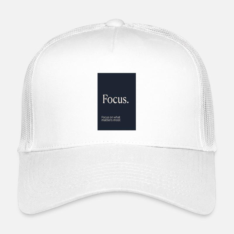 Concentre-toi. Design motivationnel minimaliste Casquette trucker enfant