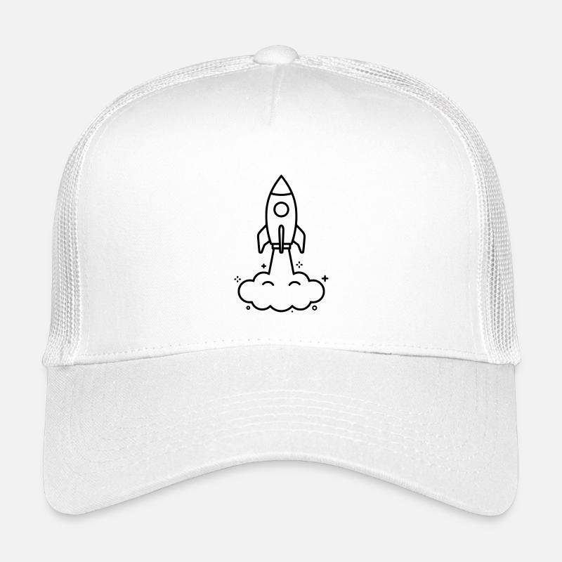 Résumé de Nuages Fusées Kawaii Casquette trucker enfant