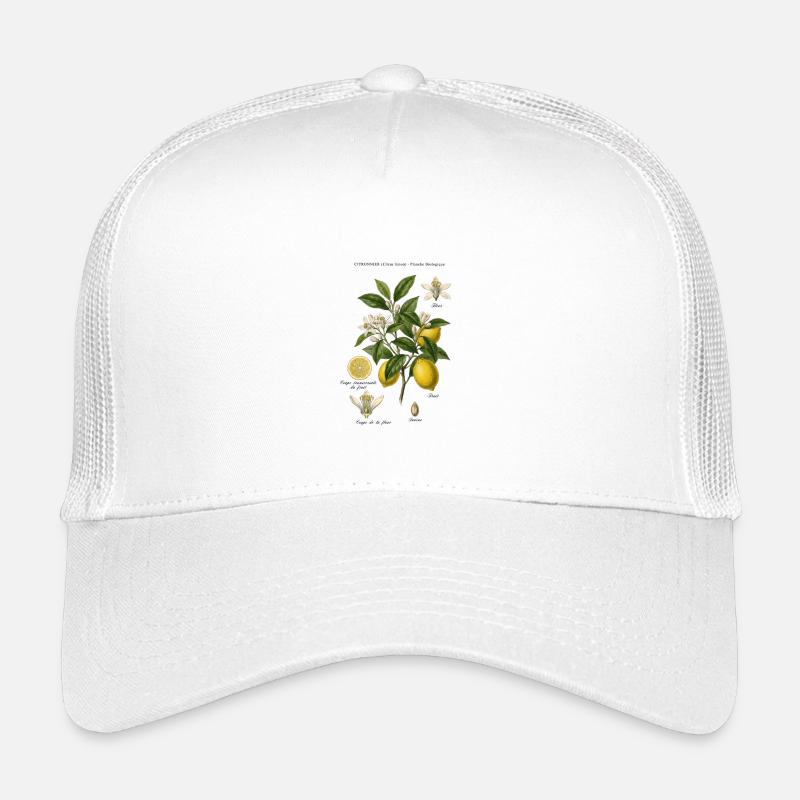 Botanisches Vintage Lemon Tree Board Kinder Trucker-Cap