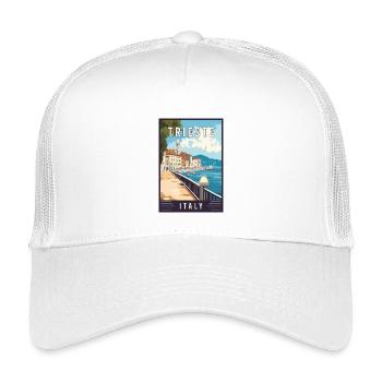 Erleben Sie das Adriatische Juwel Triest in Italien - Kinder Trucker-Cap - Weiß - Vorne