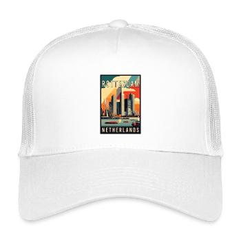 Experience Stunning Rotterdam in Netherlands - Kids’ Trucker Cap - white - Front