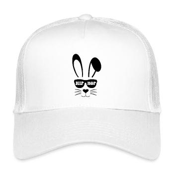 Hip Hop Hase - Kinder Trucker-Cap - Weiß - Vorne