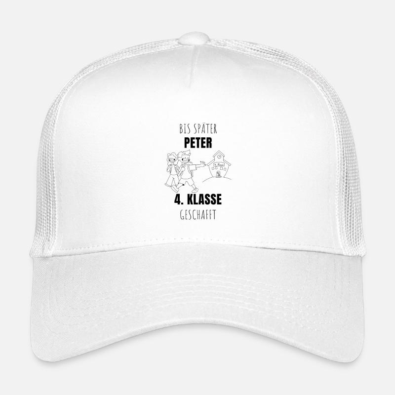 BIS SPAETER PETER - Kinder Trucker-Cap - Weiß