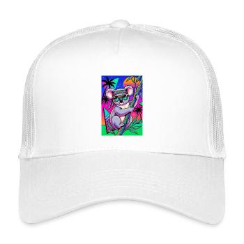 Koala - Kinder Trucker-Cap - Weiß - Vorne