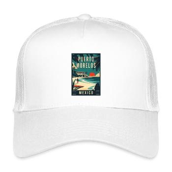 Vivez le charme côtier de Puerto Morelos, Mexique - Casquette trucker enfant - blanc - Devant