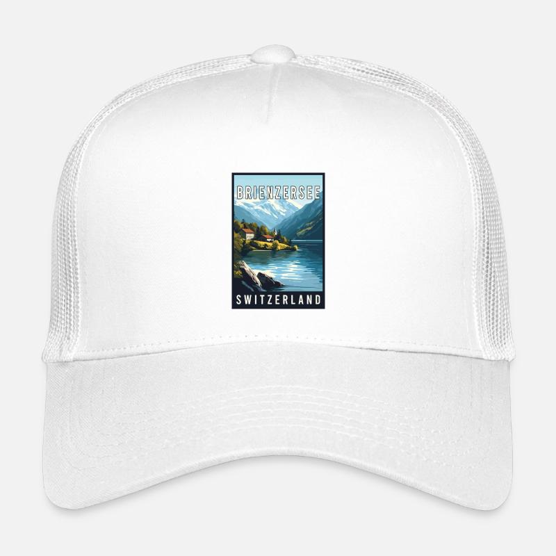 Entdecken Sie den Alpensee Brienzersee in der Schweiz Kinder Trucker-Cap