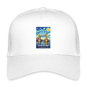 Tower Bridge London Sternenwirbel - Kinder Trucker-Cap - Weiß - Vorne