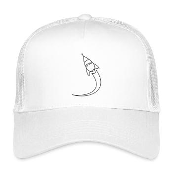 Lancement d’une fusée dans l’espace - Casquette trucker enfant - blanc - Devant