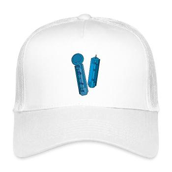 Lanzette für den Glukosetest - Kinder Trucker-Cap - Weiß - Vorne