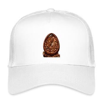 Schokoladeneierfabrik Miniatur - Kinder Trucker-Cap - Weiß - Vorne