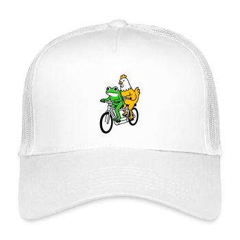 Tandem-Bike - Kinder Trucker-Cap - Weiß - Vorne
