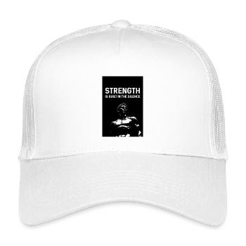 Stärke im Schweigen - Kinder Trucker-Cap - Weiß - Vorne