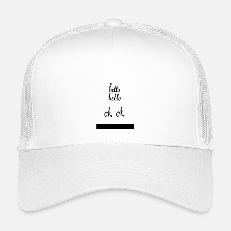 Hello Hello - Kids’ Trucker Cap - white