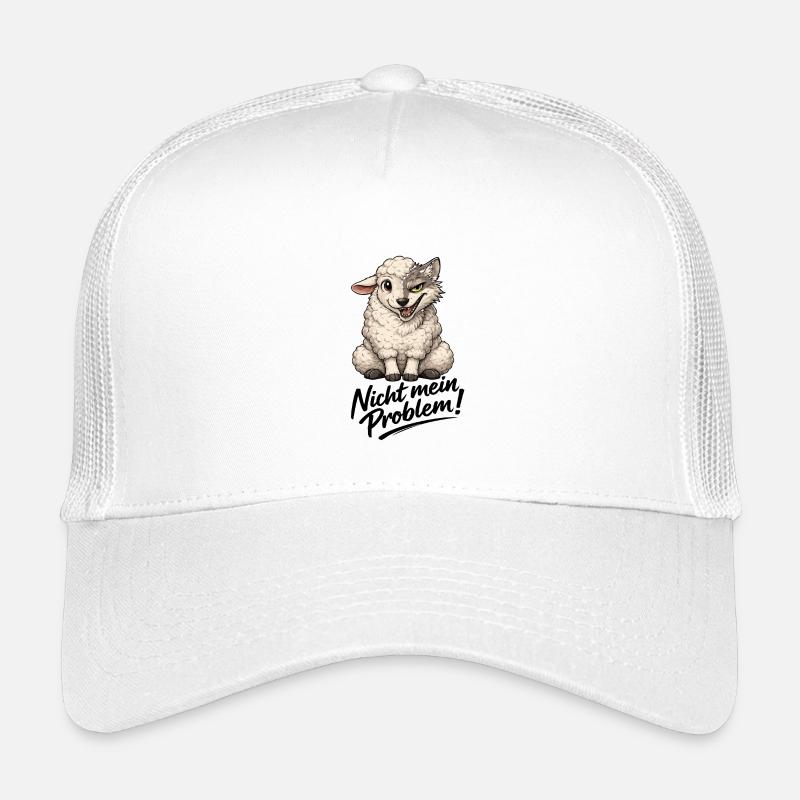 Schafwolf Mischwesen - Kinder Trucker-Cap - Weiß
