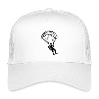 Gleitschirmfliegen - Kinder Trucker-Cap - Weiß - Vorne