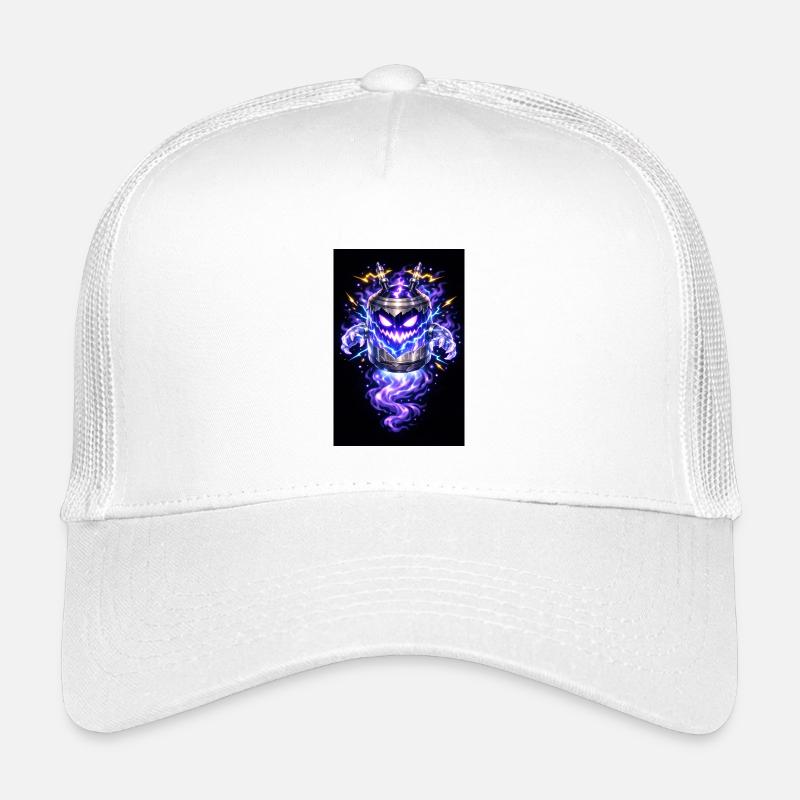 Blitzkürbis Dämon - Kinder Trucker-Cap - Weiß