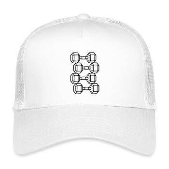 Dumbbells Icon Weights Training - Kids’ Trucker Cap - white - Front