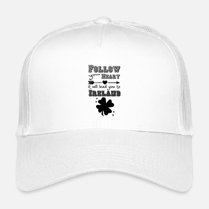Ireland Heart Irland Geschenk - Kinder Trucker-Cap - Weiß