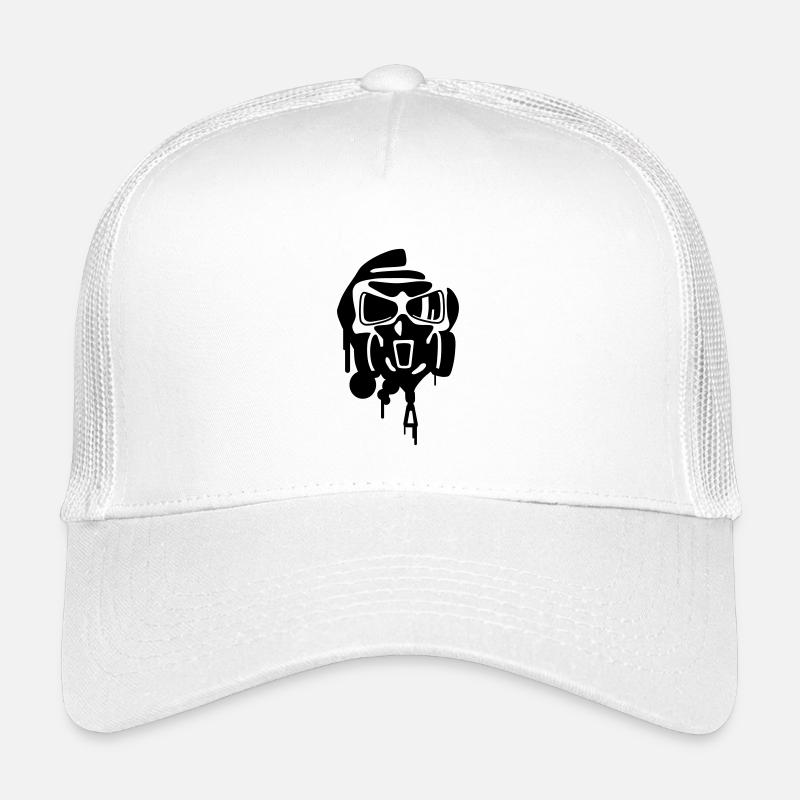 graffiti - Casquette trucker enfant - blanc