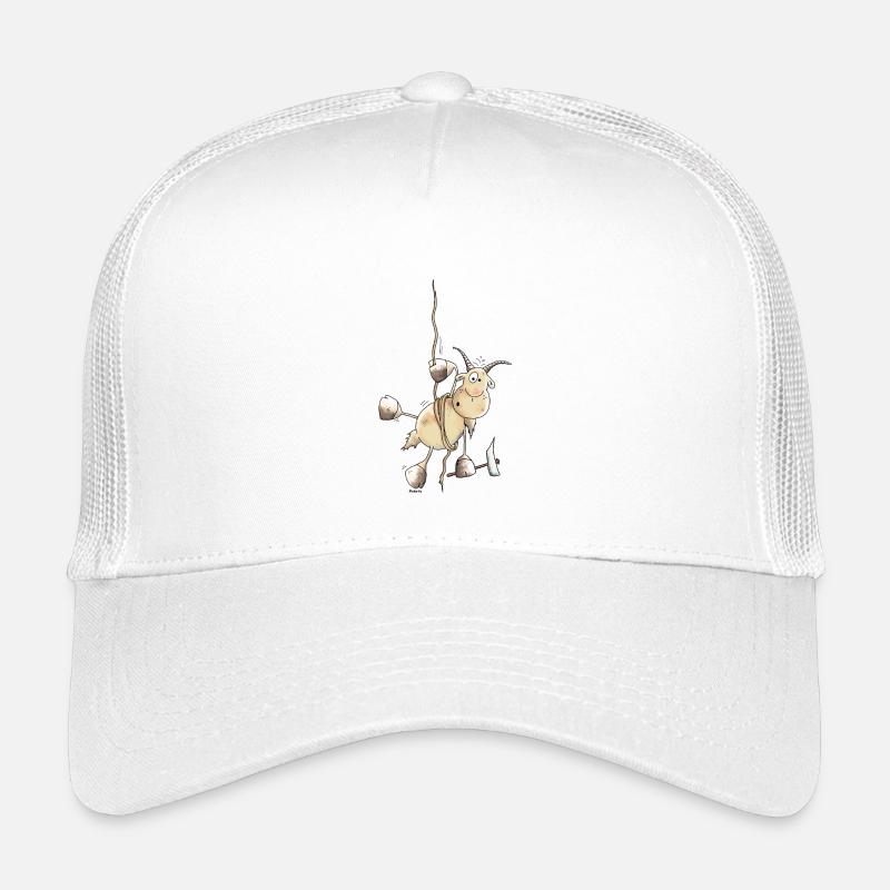 Abenteuerlustiger Steinbock - Bergsteiger Kinder Trucker-Cap