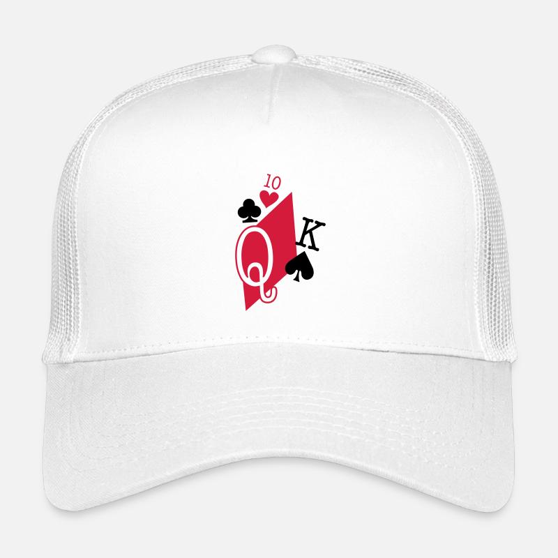 playing cards - Kids’ Trucker Cap - white