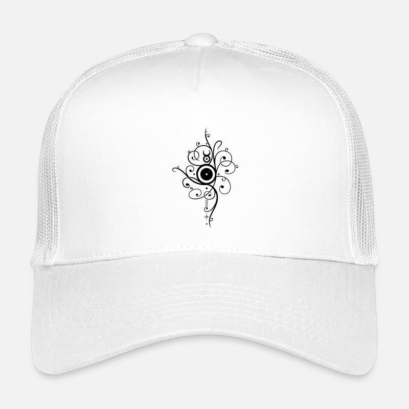 Sonne Tattoo - Kinder Trucker-Cap - Weiß