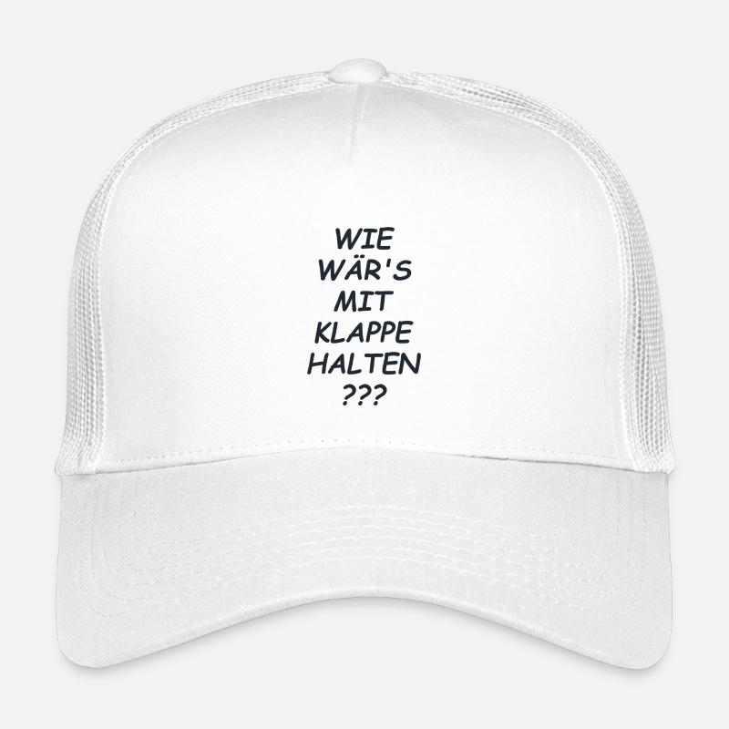 Klappe Halten Spruch Kinder Trucker-Cap