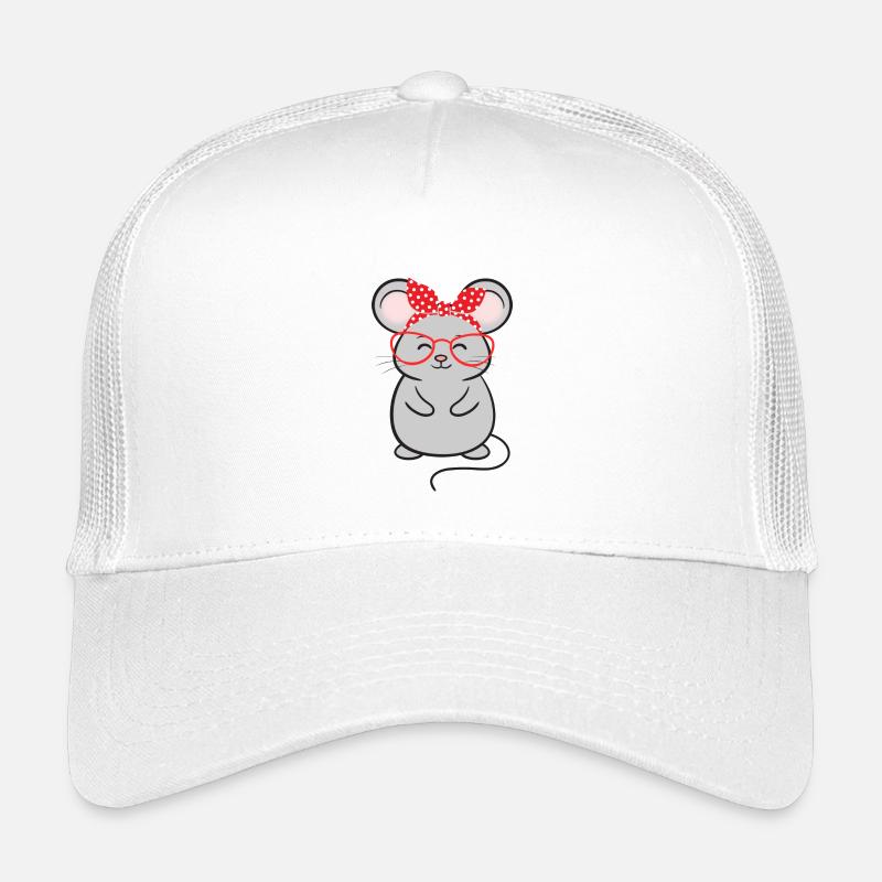 Maus Mäuse - Kinder Trucker-Cap - Weiß