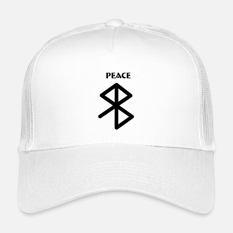 Peace Viking Runen mit Text PEACE Kinder Trucker-Cap