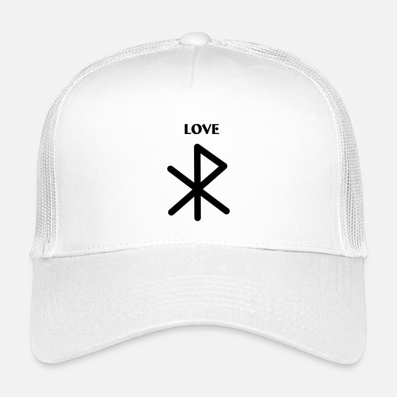 Aimer les runes vikings avec le texte LOVE Casquette trucker enfant