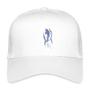 Illustration de requin - Casquette trucker enfant - blanc - Devant